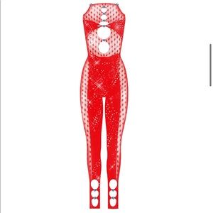 POSTERGIRL RHINESTONED JANICE JUMPSUIT